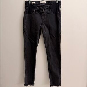 Madewell Maternity Charcoal Skinny Jeans
